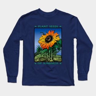 Kindness Gardener Sunflower Lovers Colorful Floral Be Kind Fashion Long Sleeve T-Shirt